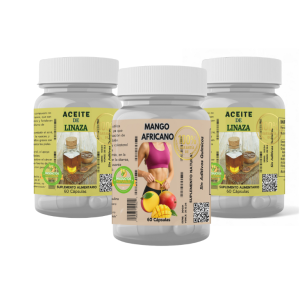 Pack 2 Aceite Linaza+ Mango Africano